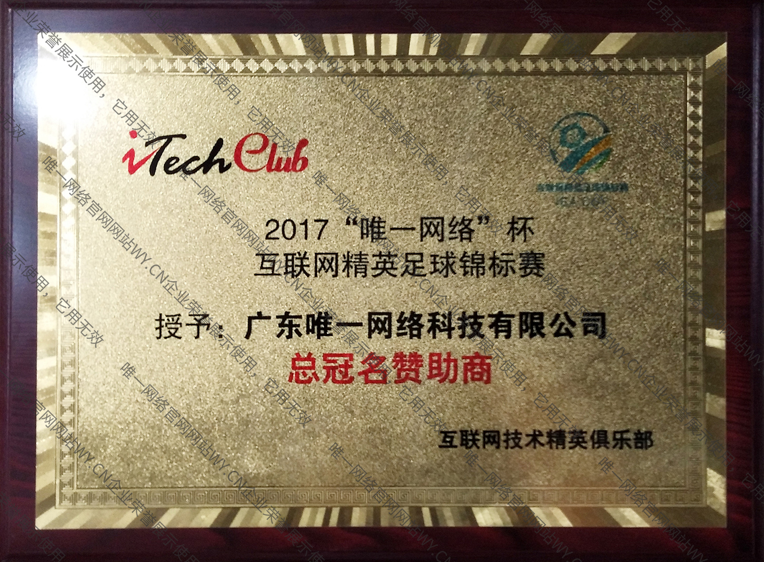 2017互聯網精英足球錦標賽總冠名贊助商