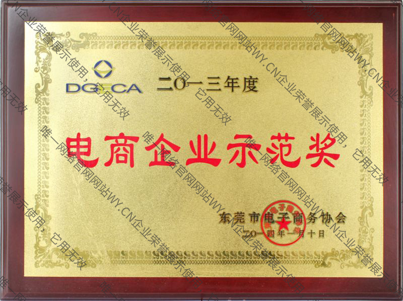 2013年度電商企業示范獎