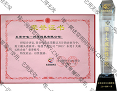 2013年度東莞十大成長性企業